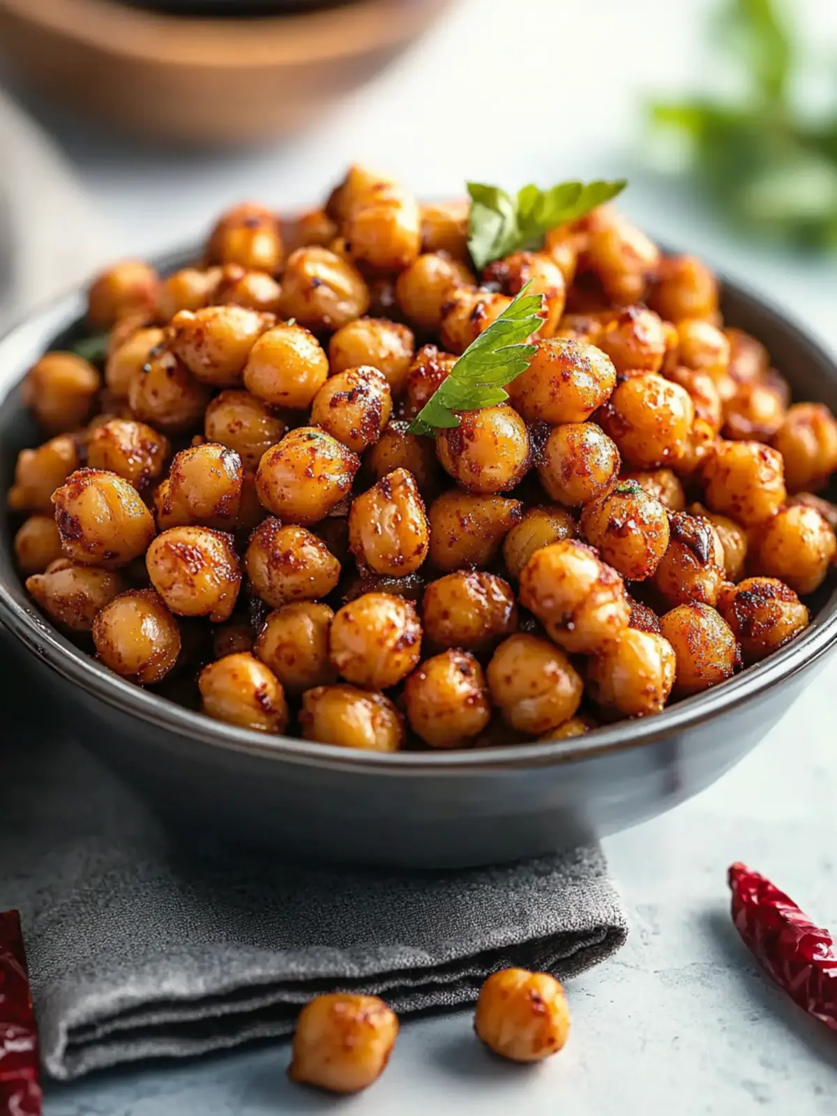 Mouthwatering Spicy Roasted Chickpeas