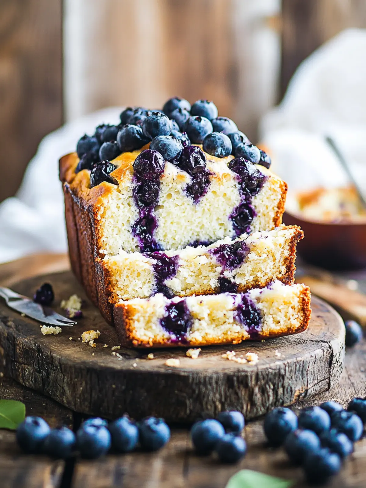 blueberry cream cheese loaf