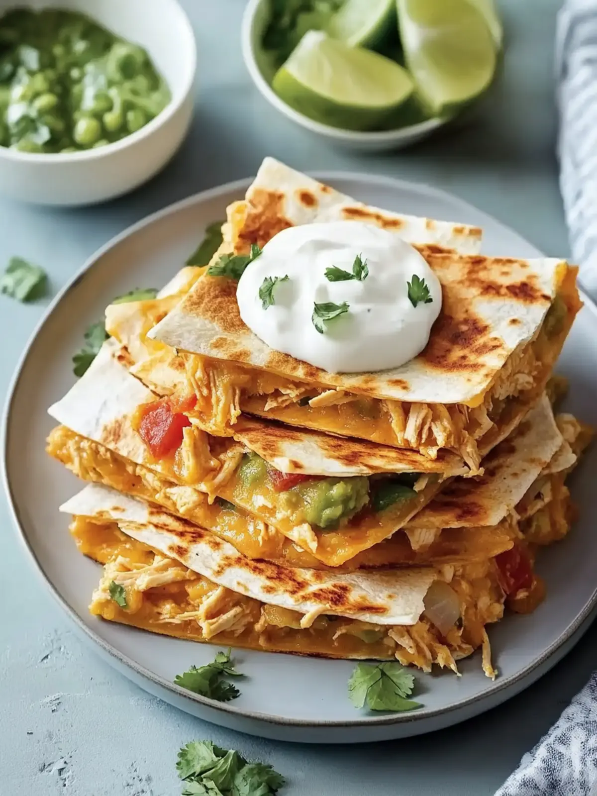 Simple Chicken Quesadillas