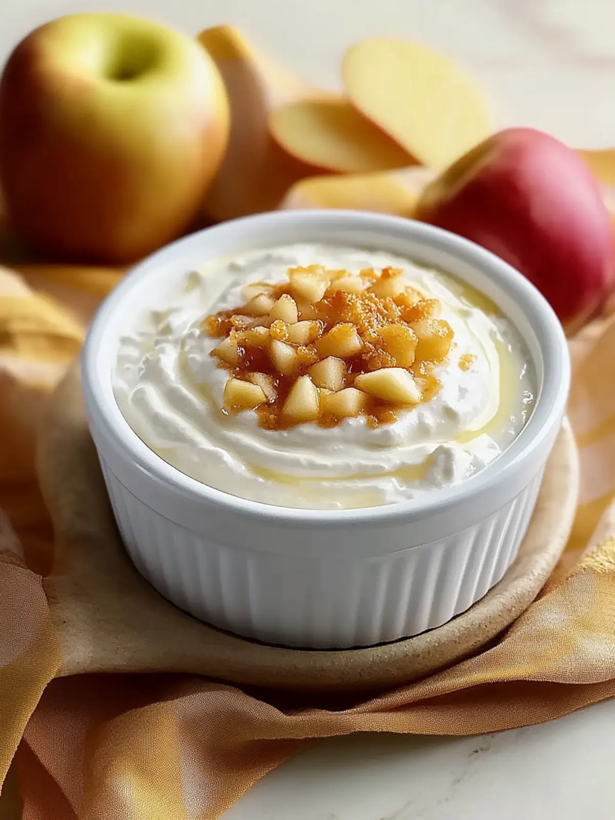 4 Ingredient Cottage Cheese Apple Dip