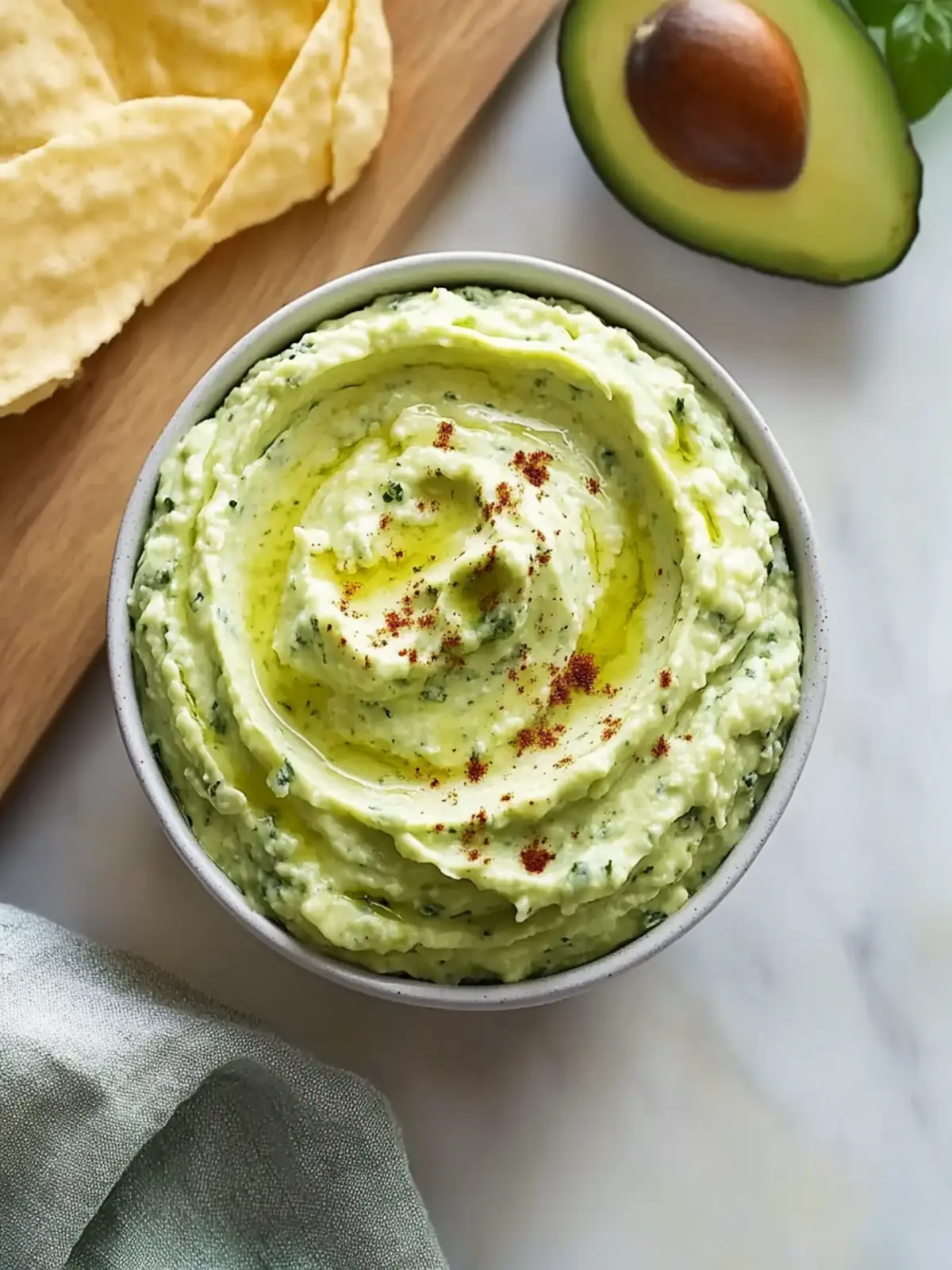 Creamy Avocado Cottage Cheese Dip