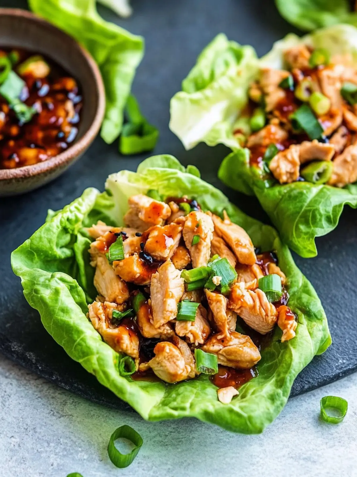 asian chicken lettuce wraps