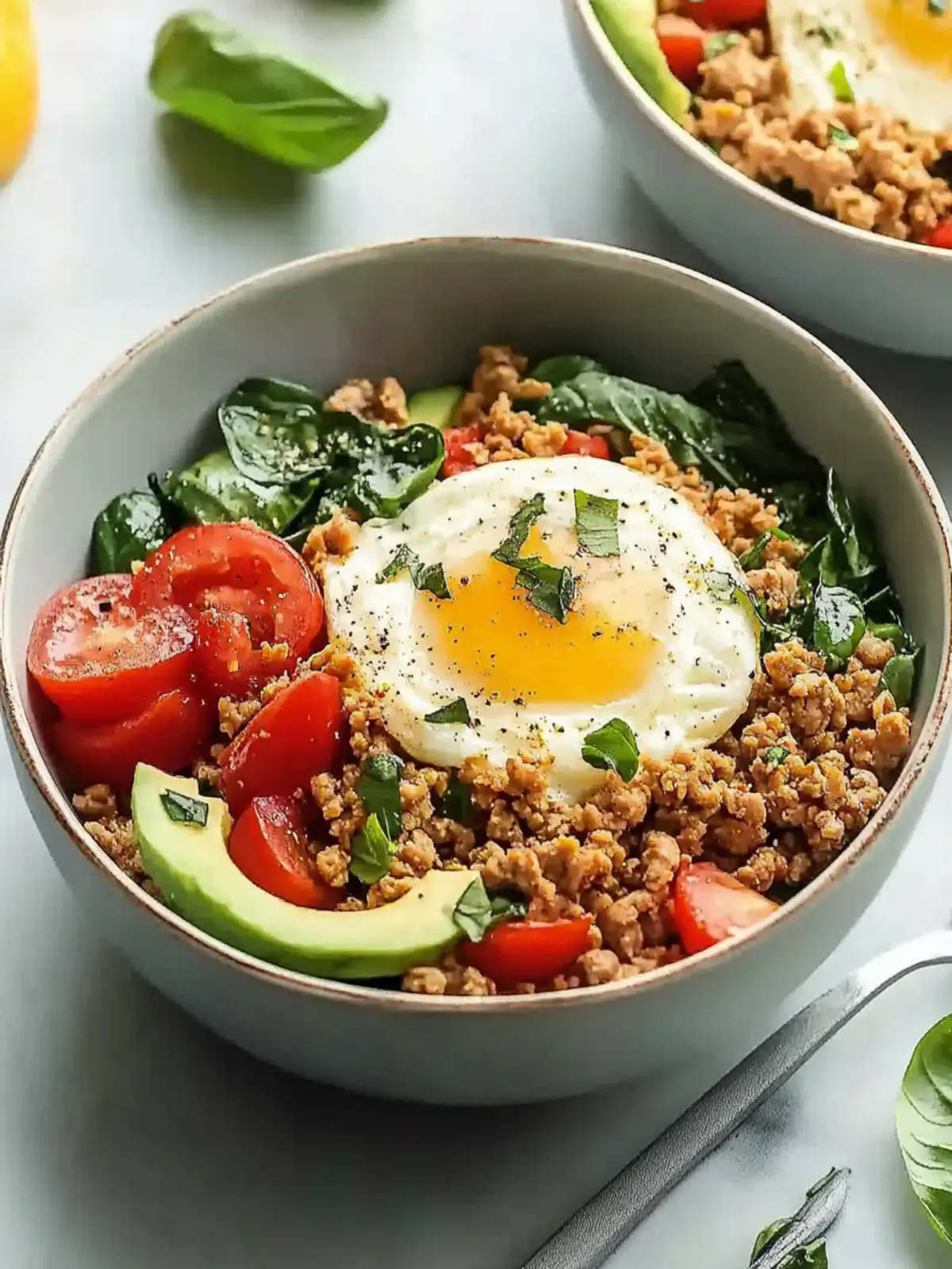 Wholesome Ground Turkey Breakfast Bowls
