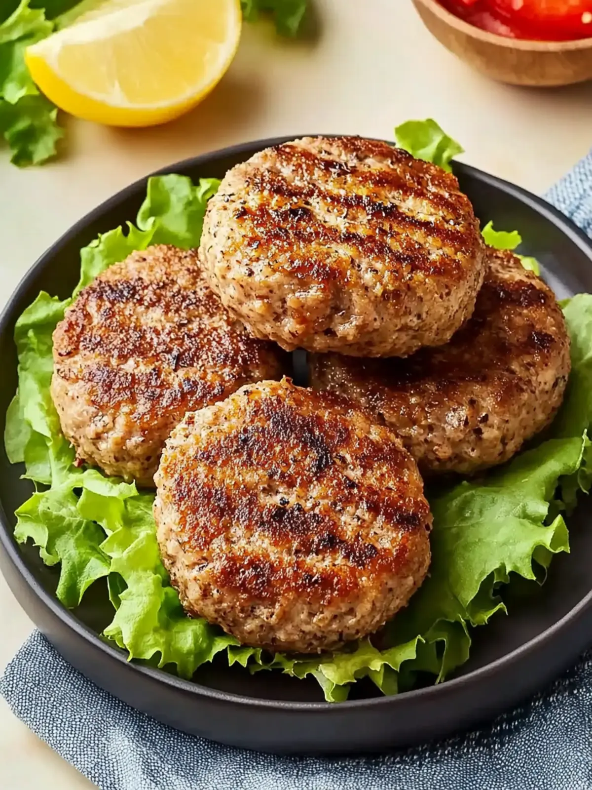 Garlic Ground Turkey Burgers