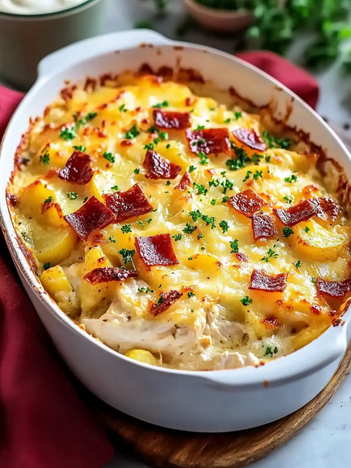 Chicken and Potato Casserole with Cream of Chicken Soup