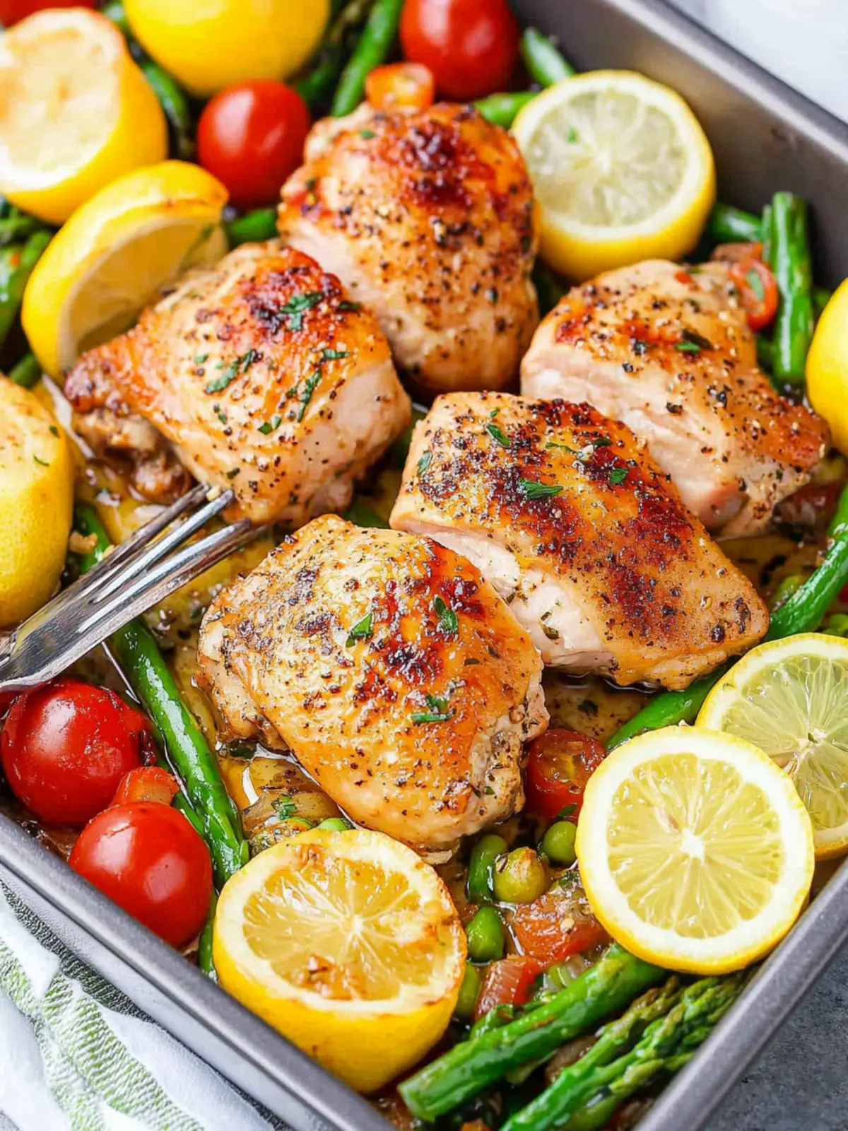 Garlic Lemon Chicken Thighs recipe