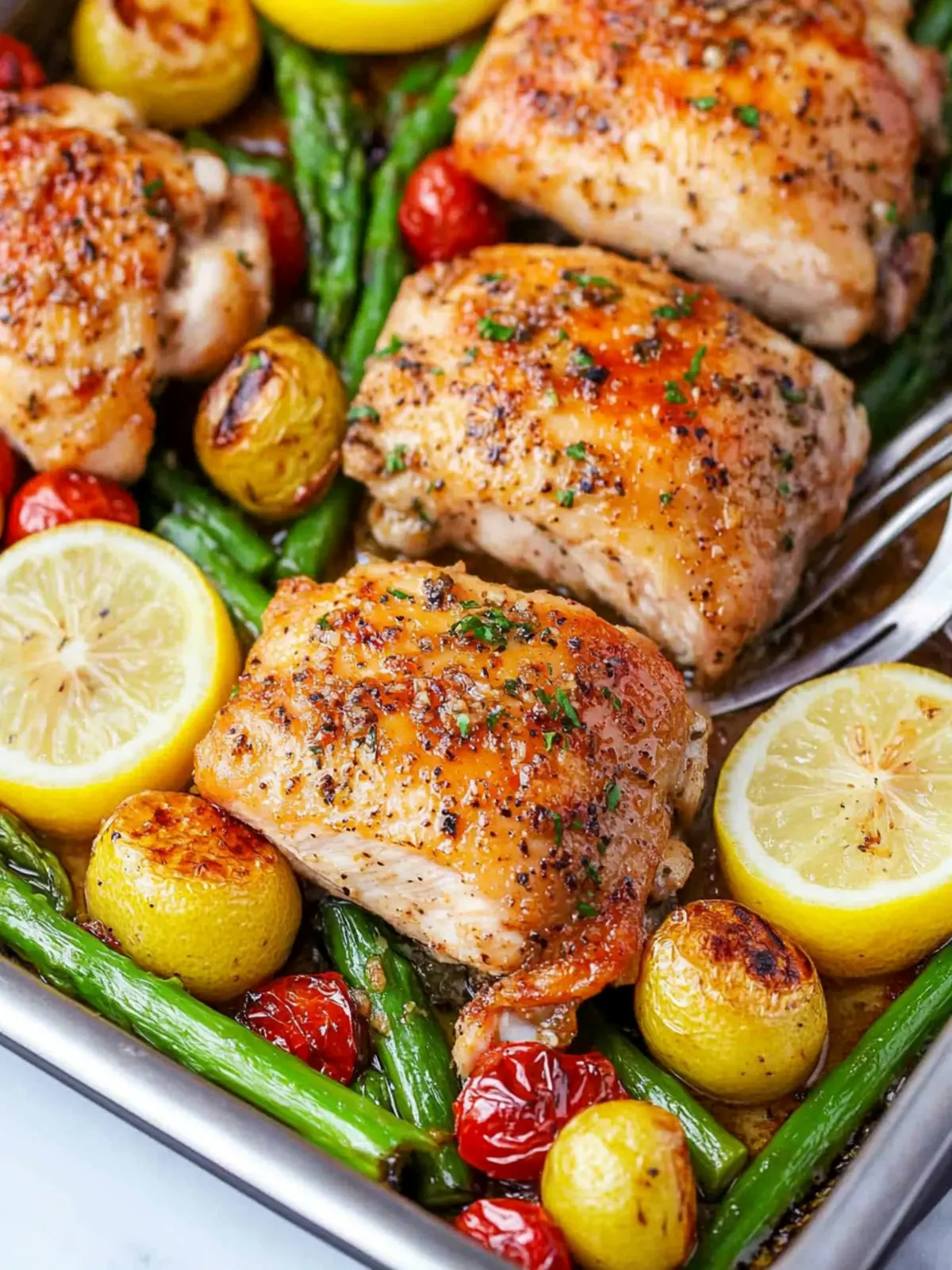 Garlic Lemon Chicken Thighs recipe