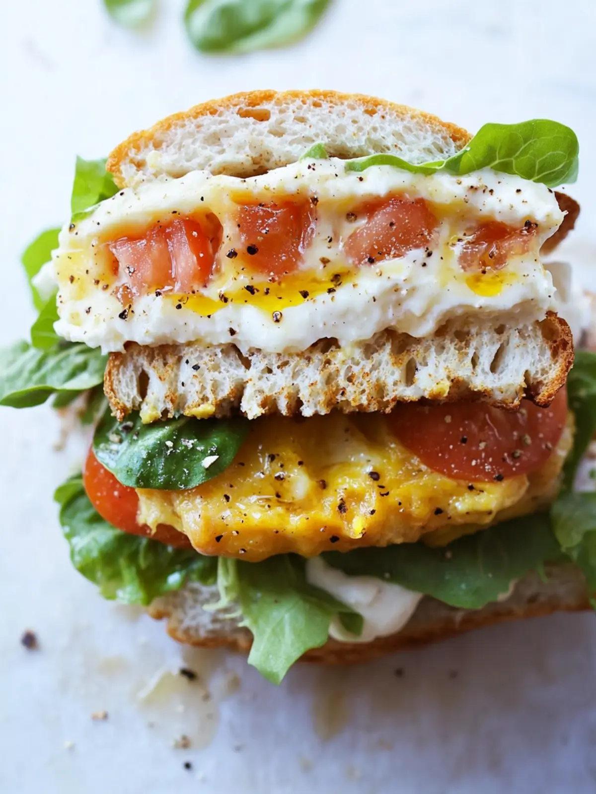 Mediterranean Breakfast Sandwich