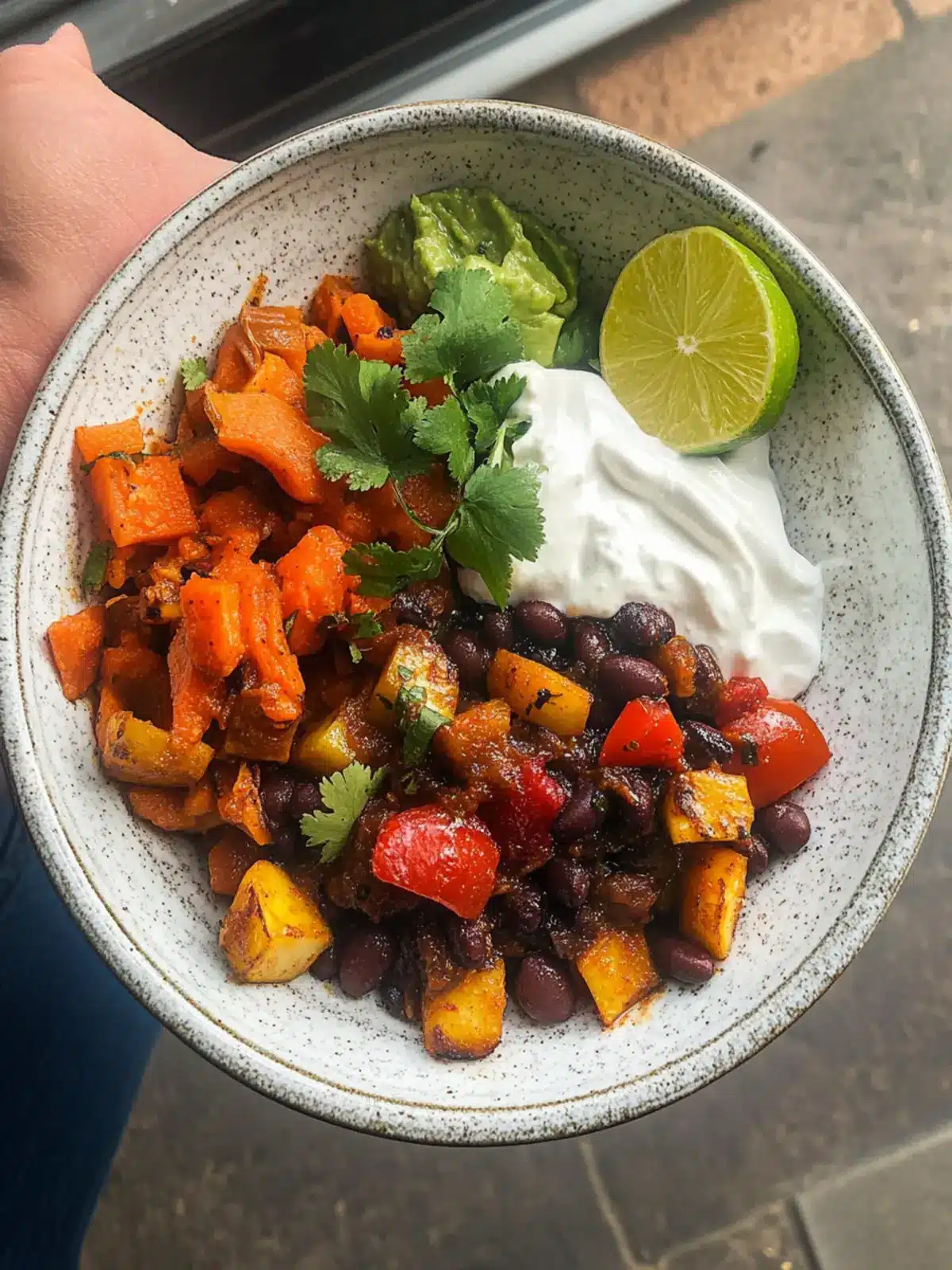Roasted Veggie & Black Bean Bowl recipe