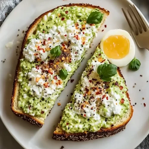 Cottage Cheese Breakfast Toast