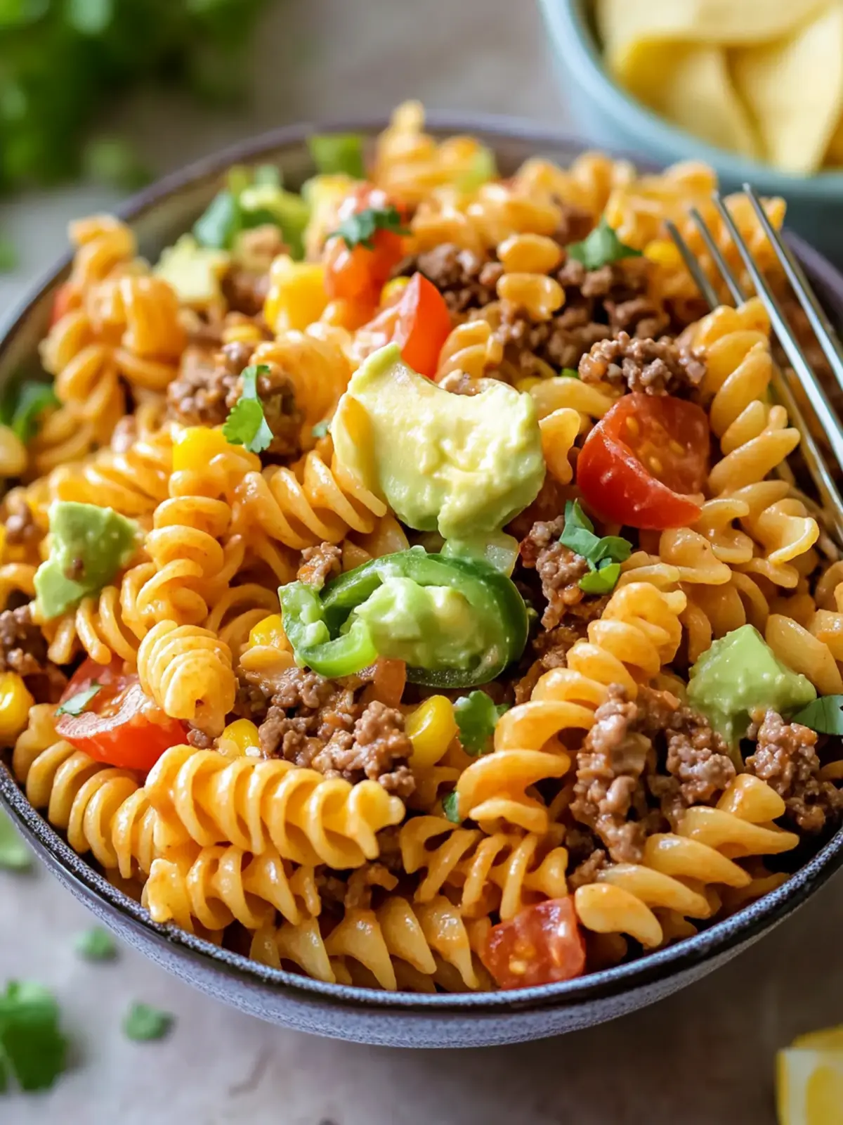 Quick Taco Pasta Salad