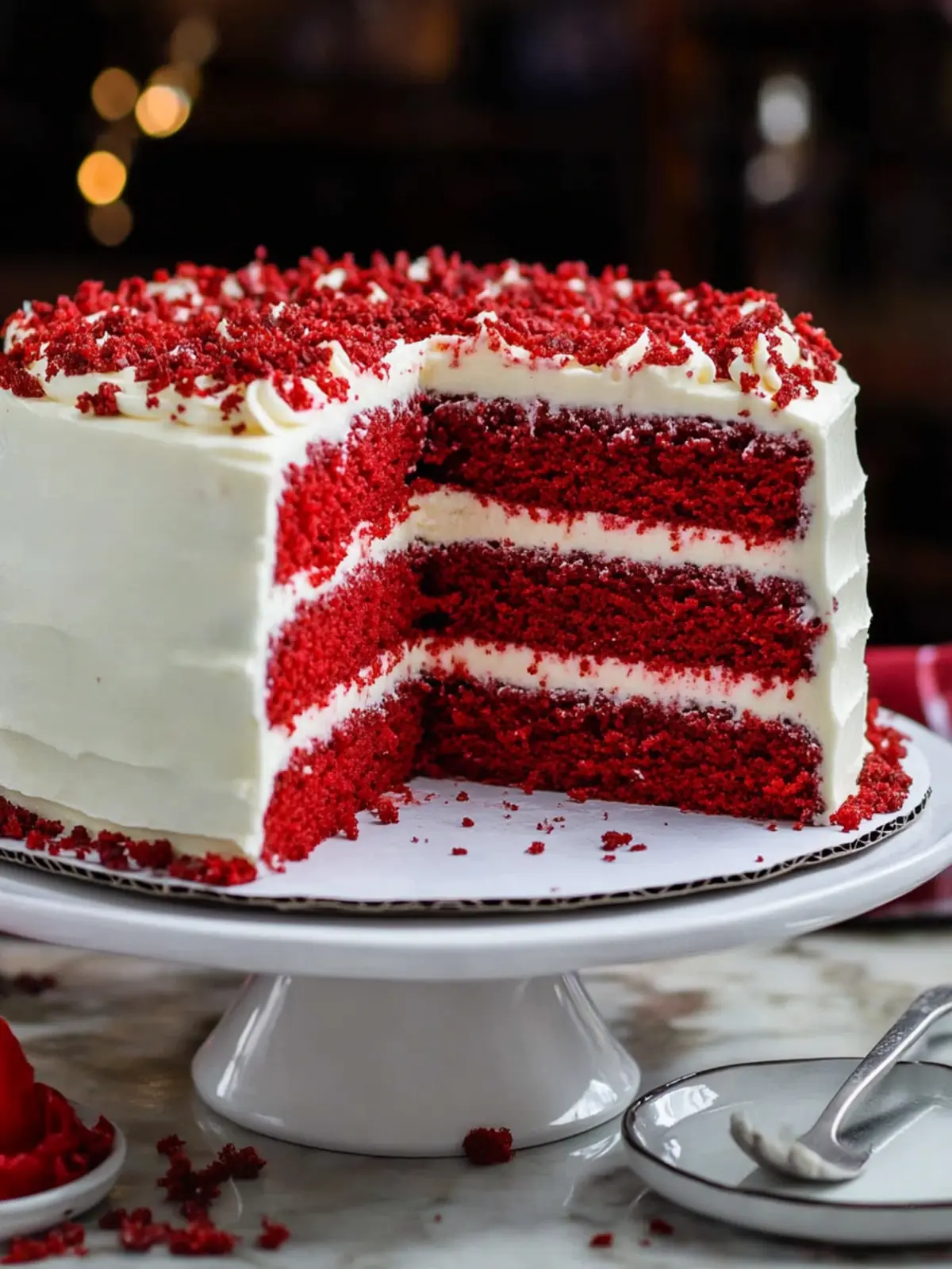 Classic Red Velvet Layer Cake with Cream Cheese Frosting