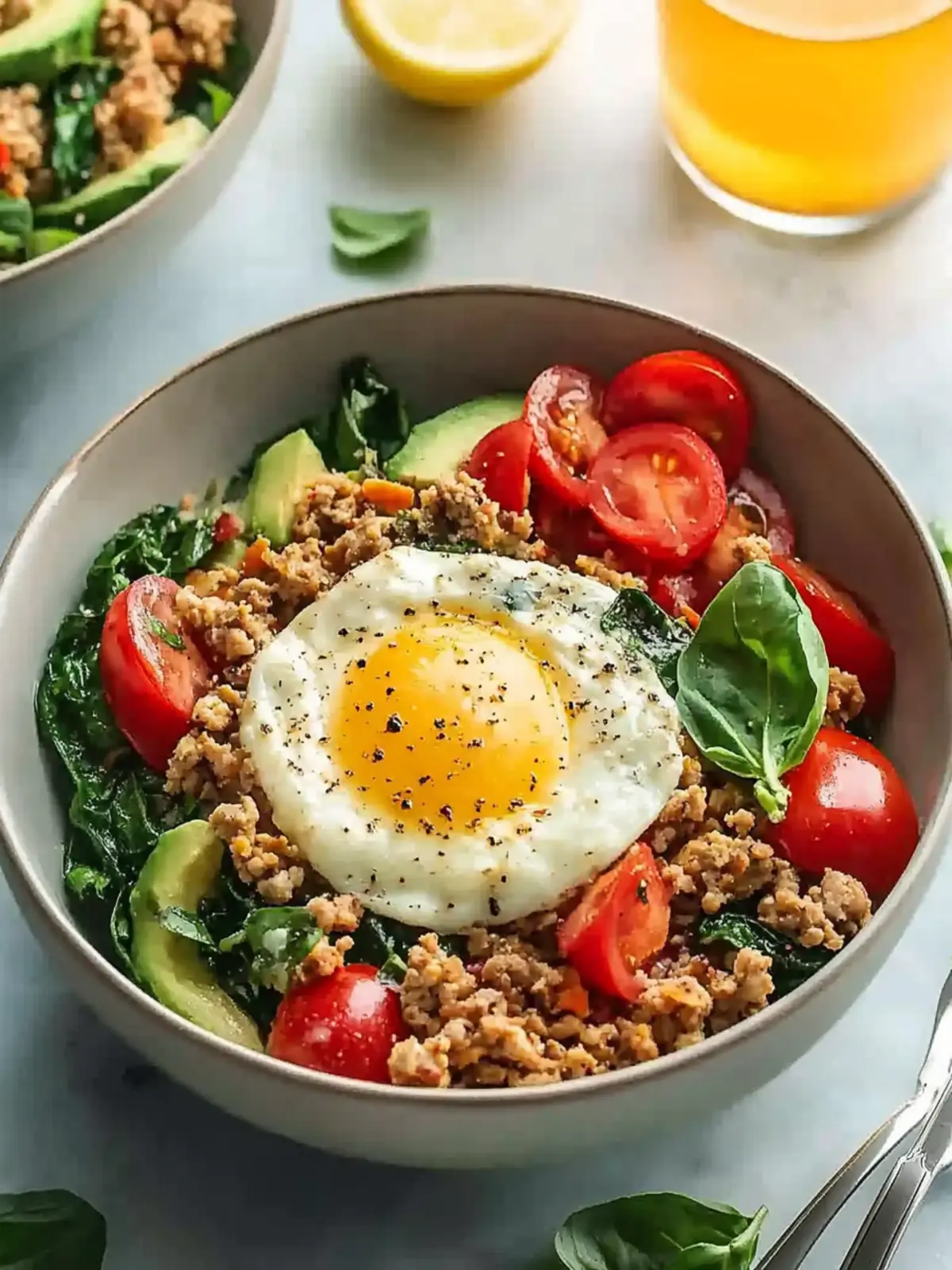 Wholesome Ground Turkey Breakfast Bowls