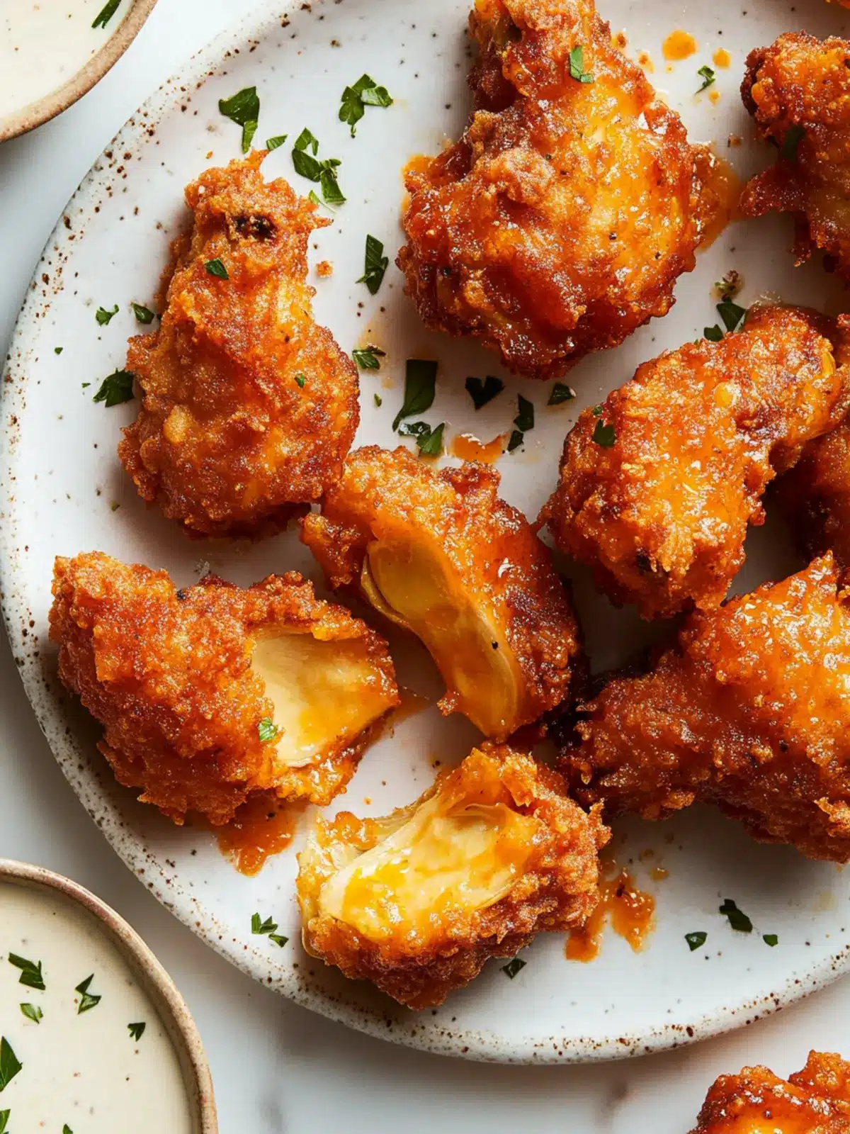Fried Buffalo Artichoke Hearts