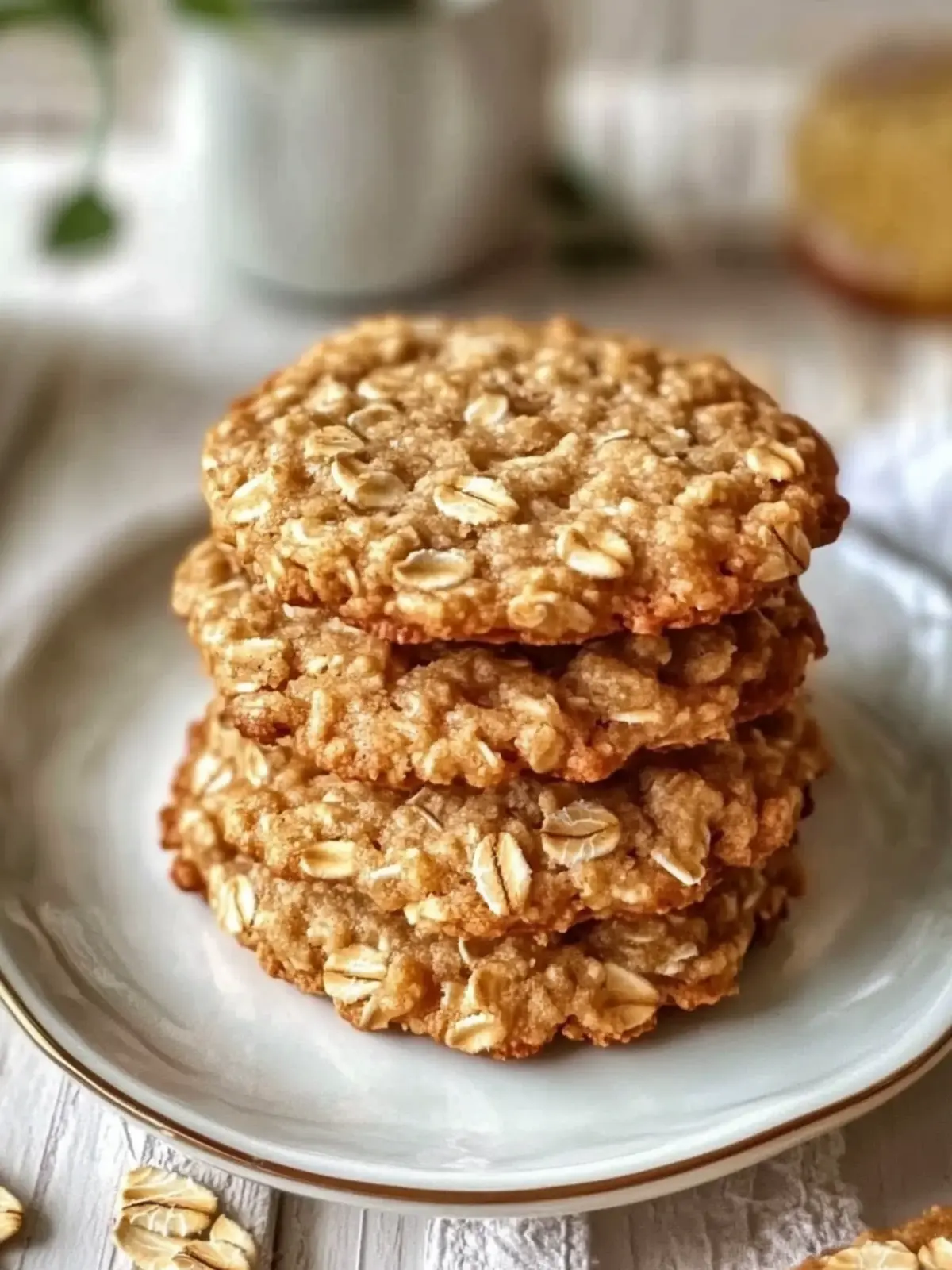 Low Sugar Applesauce Oatmeal Cookies