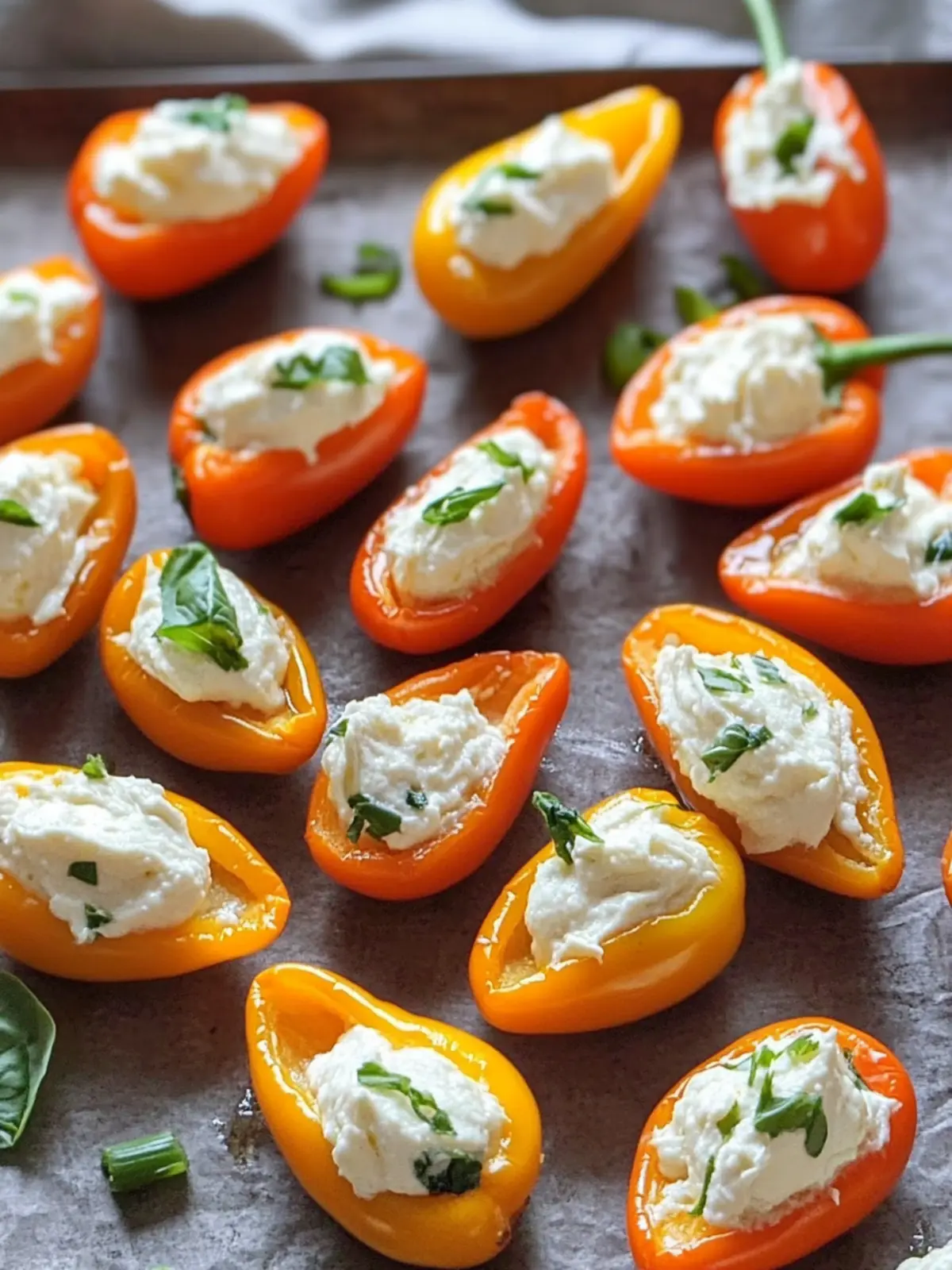 Cream Cheese Stuffed Mini Peppers