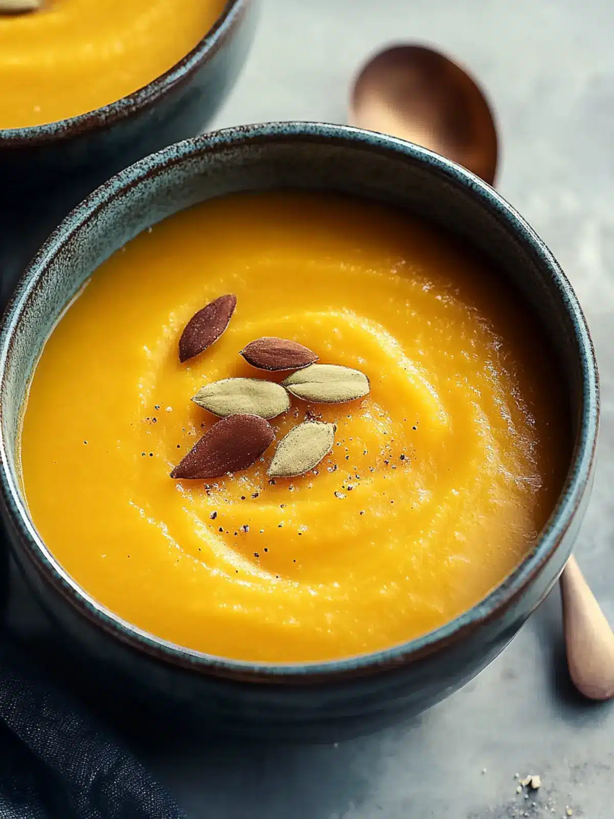 Velvety Butternut Squash Sweet Potato Soup