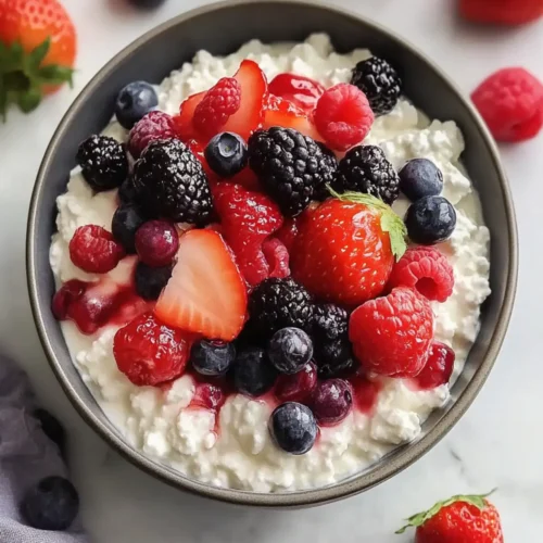 Easy Sweet Cottage Cheese Bowl