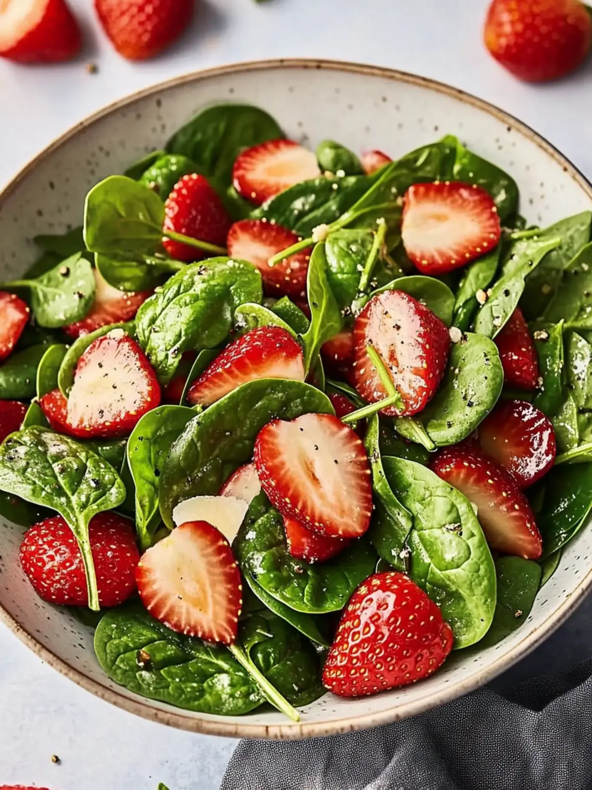 strawberry spinach salad