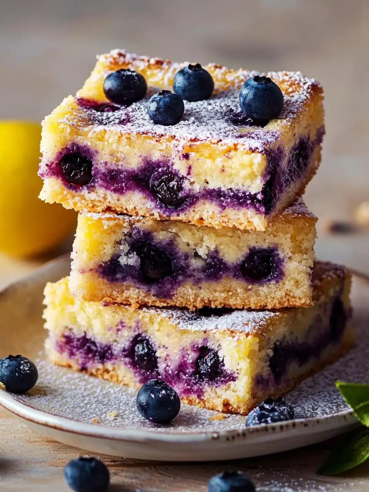 Lemon Blueberry Bar