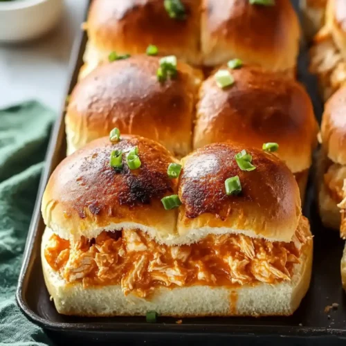 Spicy Buffalo Chicken Dip Sliders