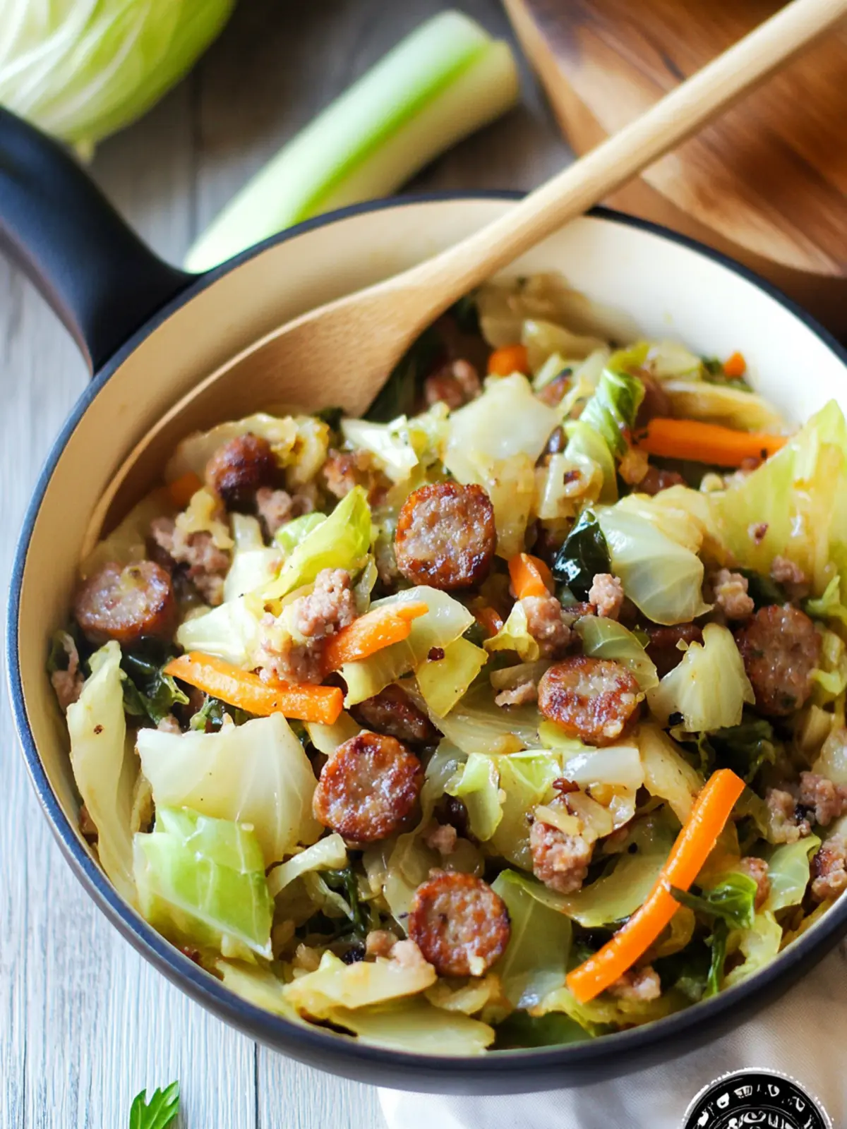 Cabbage and Sausage Skillet
