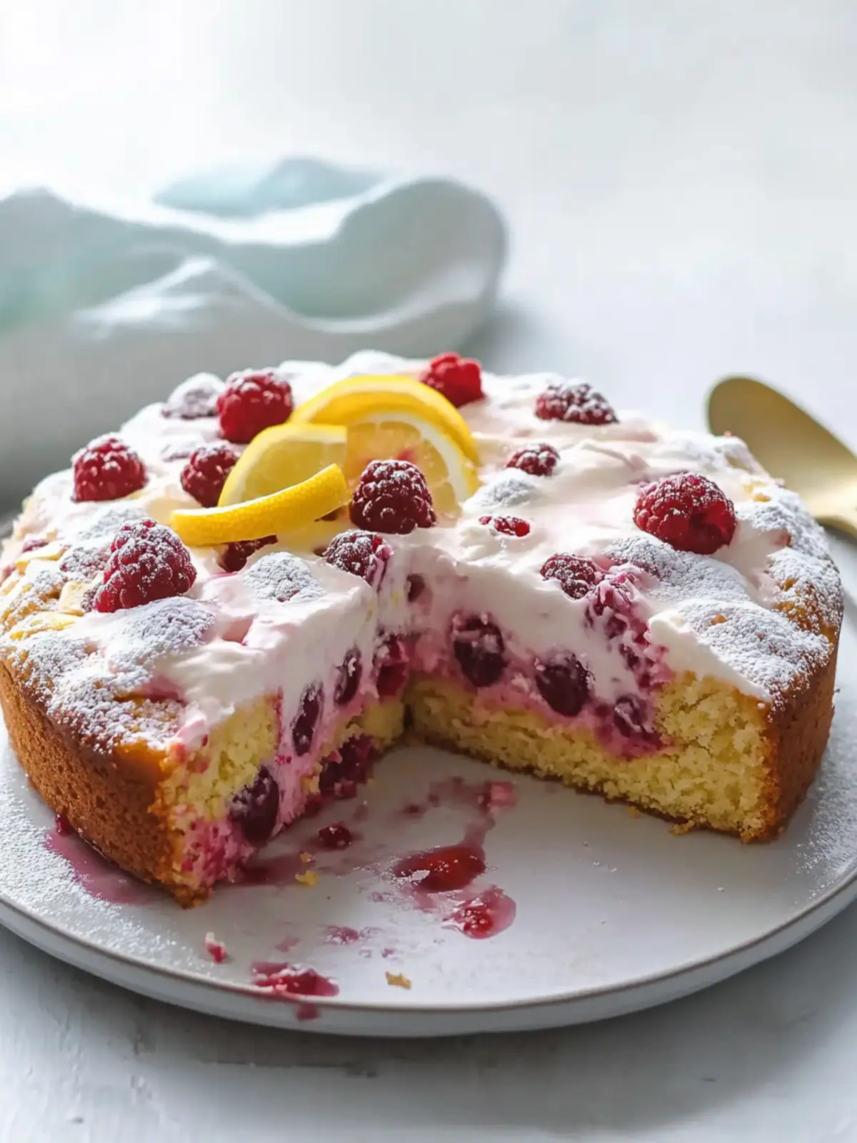 Lemon Raspberry Yogurt Cake: A Light and Luscious Treat