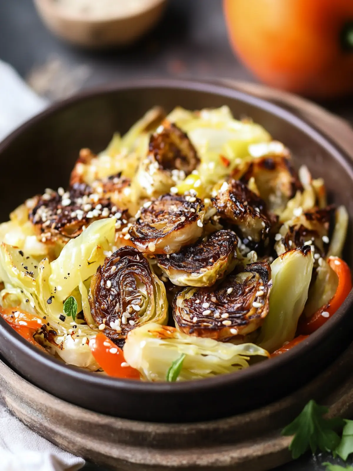 Roasted Cabbage Wedges