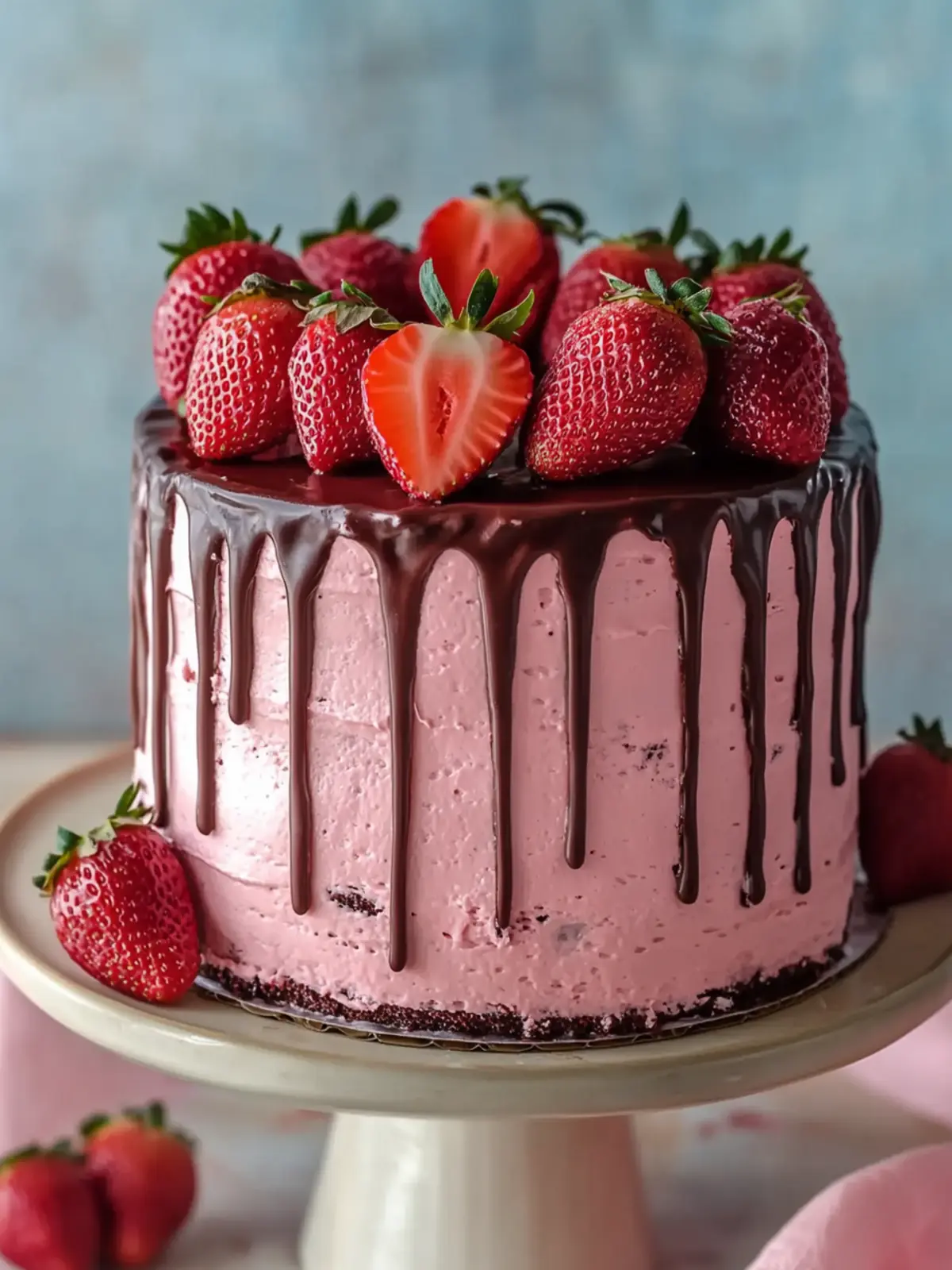 Best Chocolate Covered Strawberry Cake