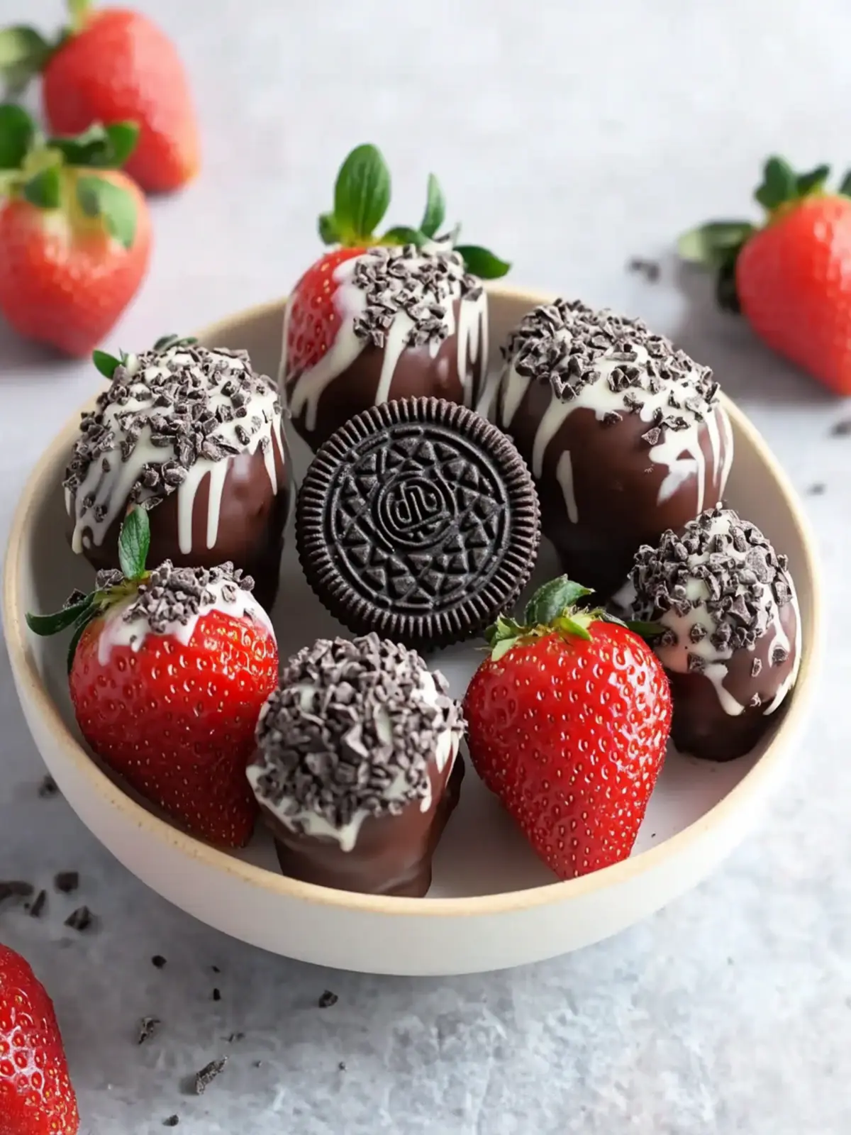 Indulgent Oreo Chocolate Covered Strawberries