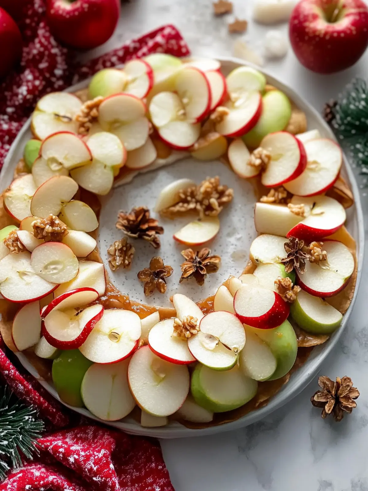 Christmas Apple Nachos