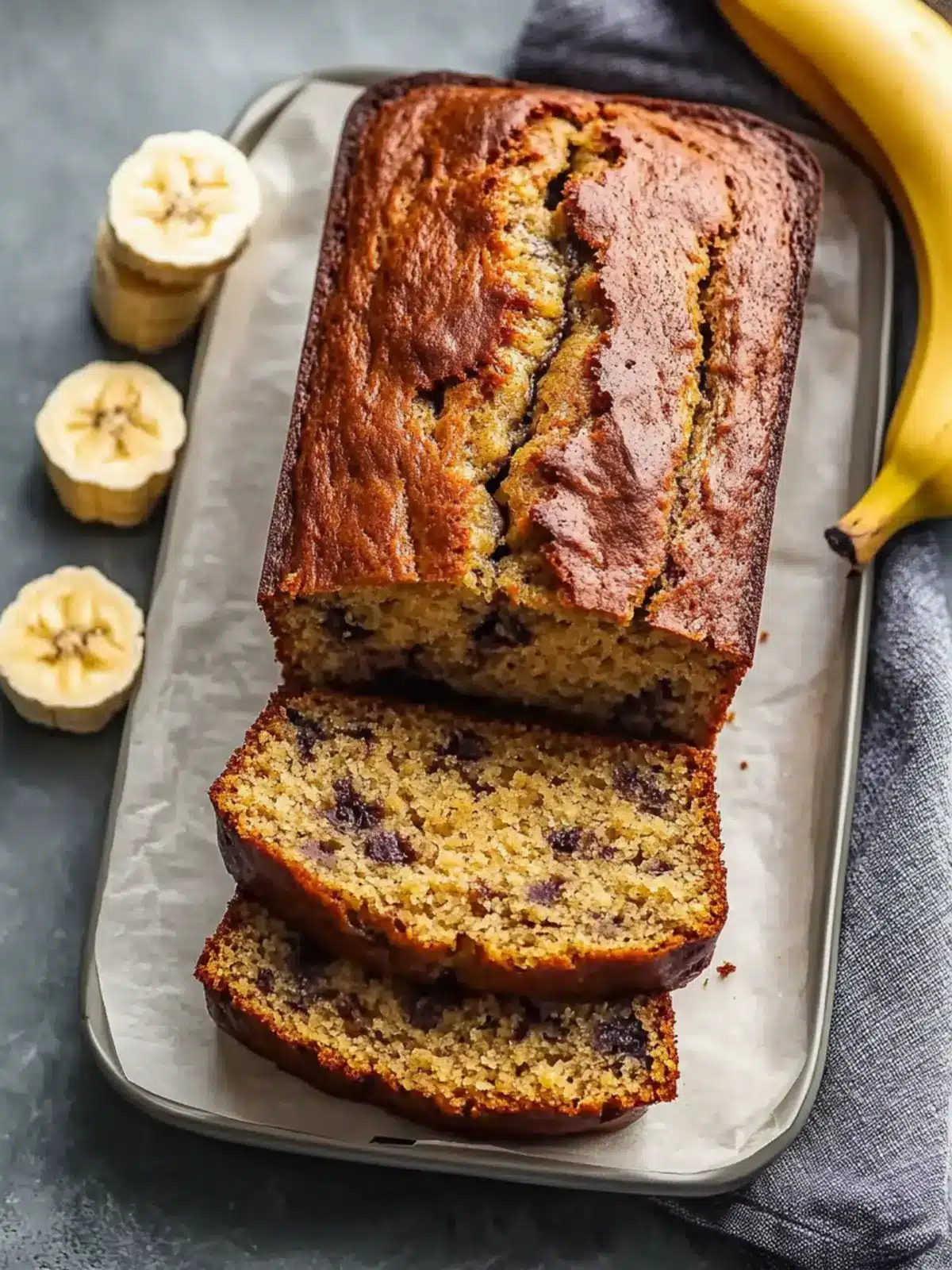 Golden Moist Banana Bread
