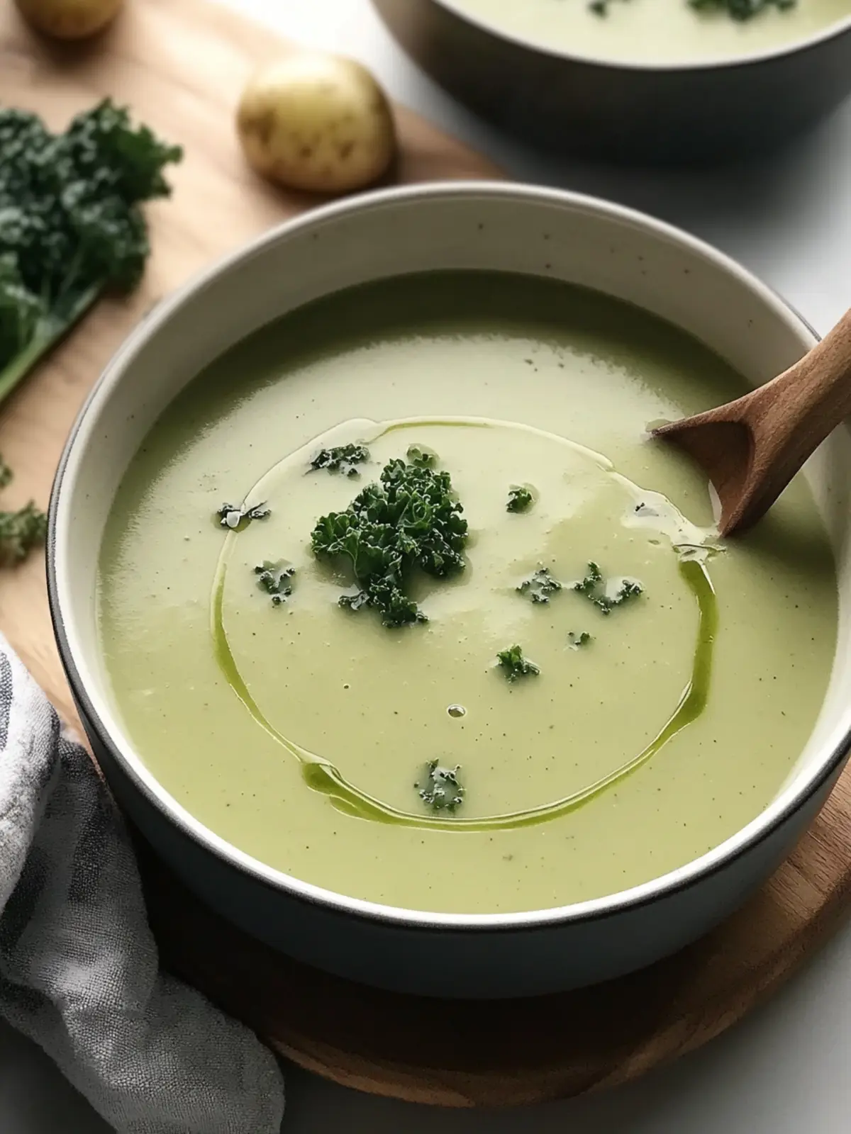 Creamy Potato Kale Soup