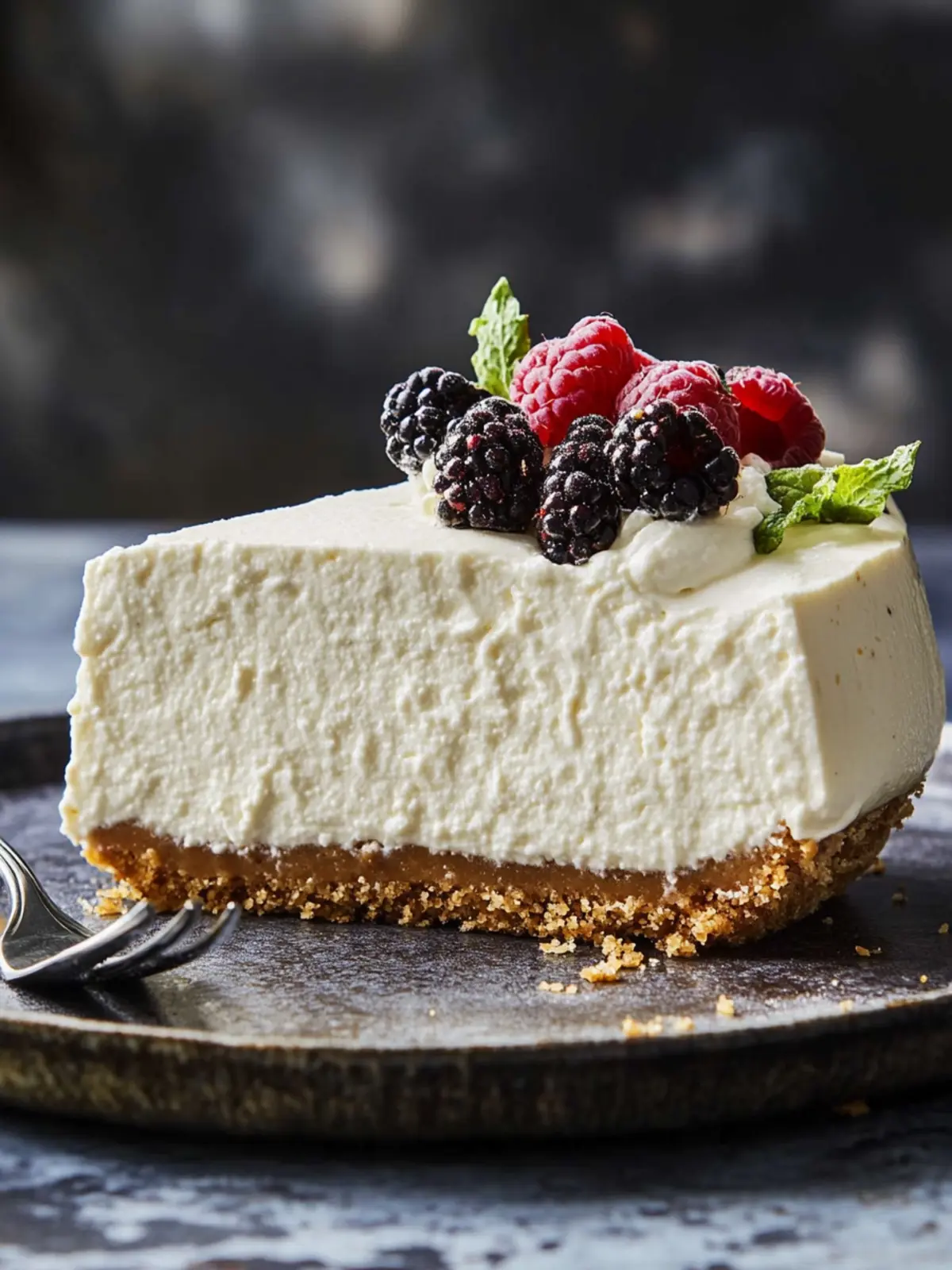 No-Bake Whipped Ricotta Cheesecake