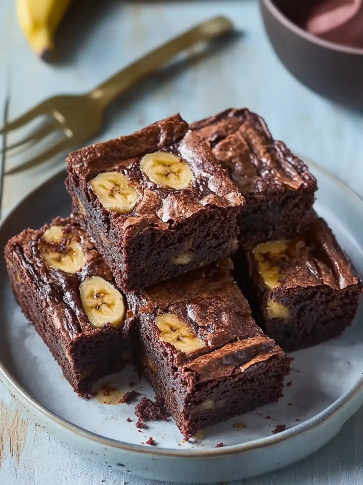 Fudgy Banana Bread Brownies You Can’t Resist Indulging In