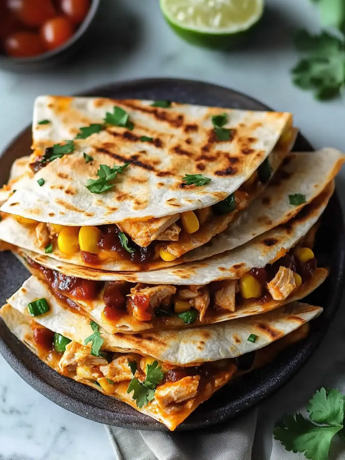 BBQ Chicken Quesadillas