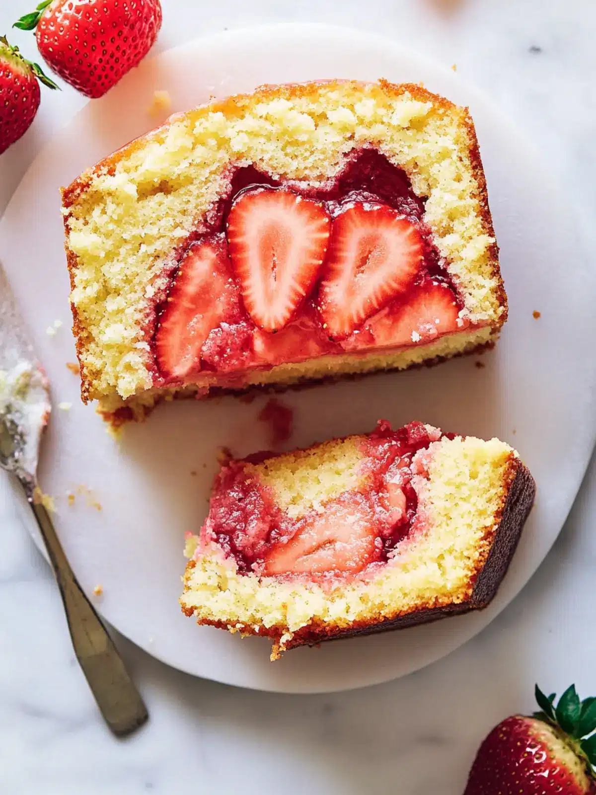 Strawberry Pound Cake