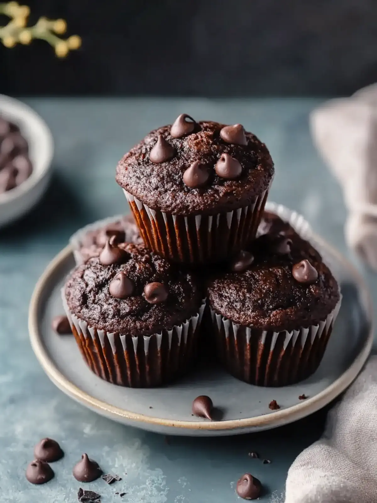 Chocolate Kodiak Cake Protein Muffins