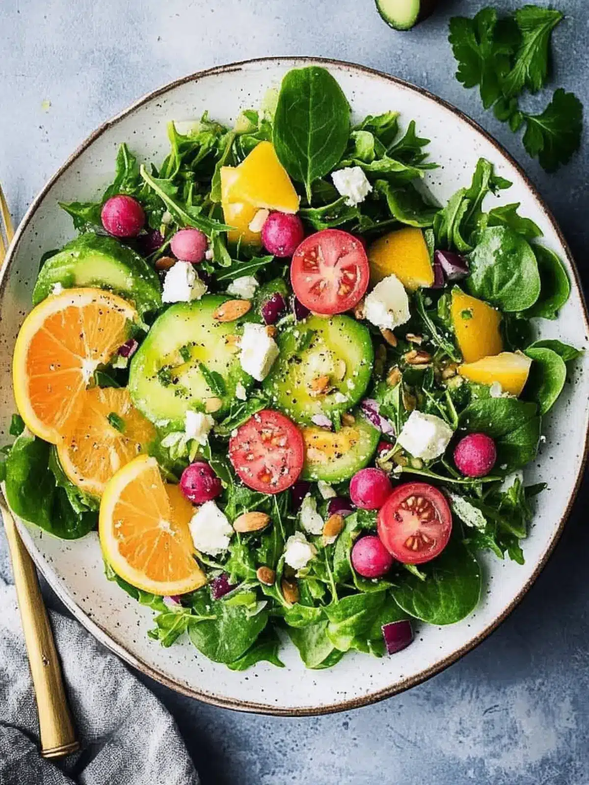 Fresh Spring Salad with Asparagus and Avocado Bliss