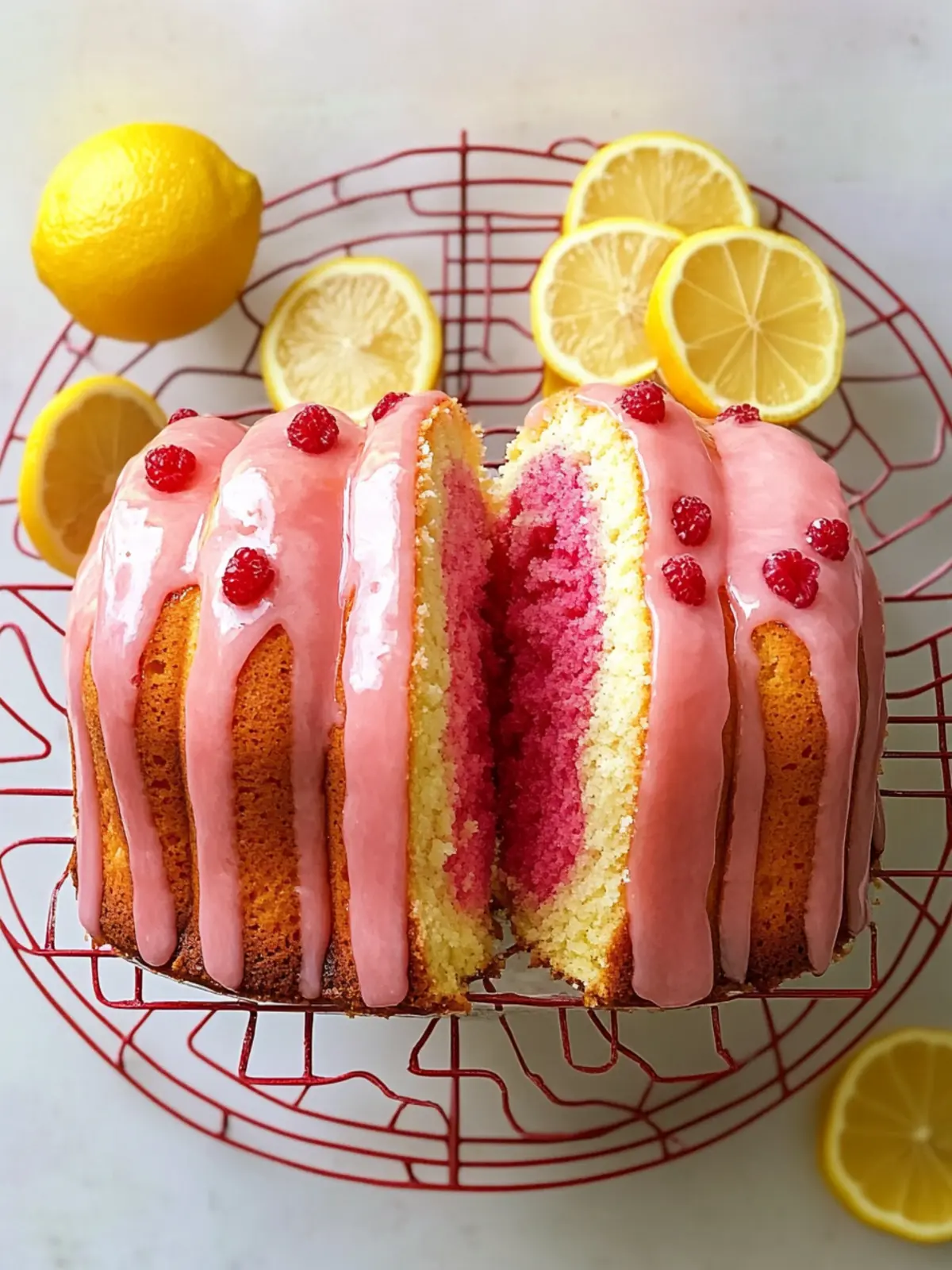 Pink Lemonade Pound Cake