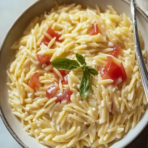 Creamy Cottage Cheese Orzo