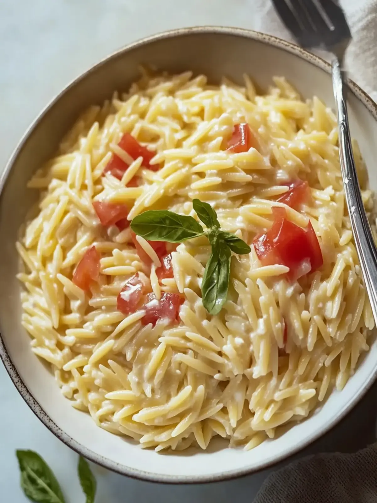 Creamy Cottage Cheese Orzo