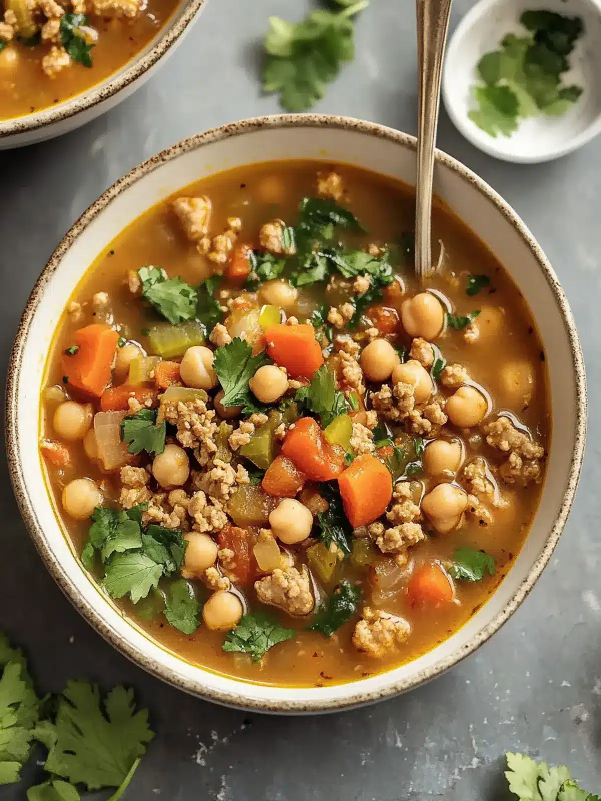Nourishing Ground Turkey and Garbanzo Soup for Cozy Nights