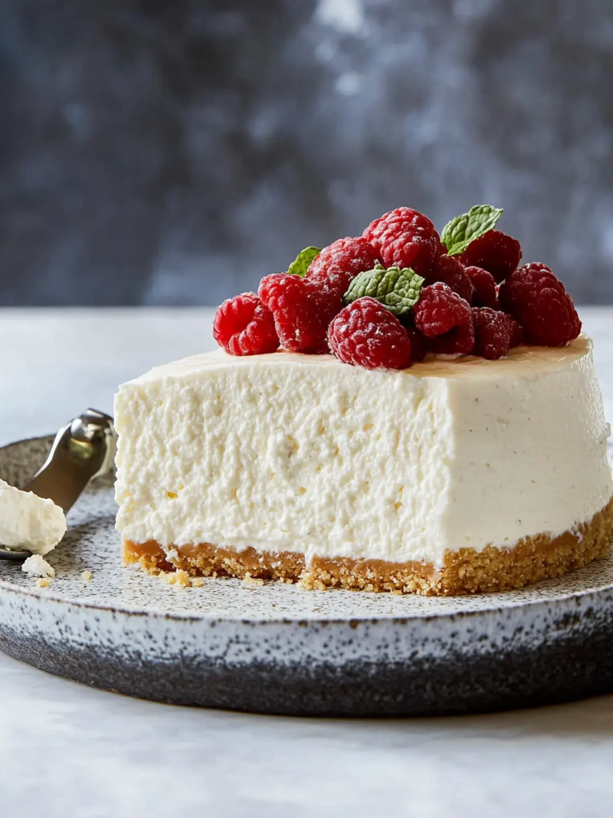 No-Bake Whipped Ricotta Cheesecake