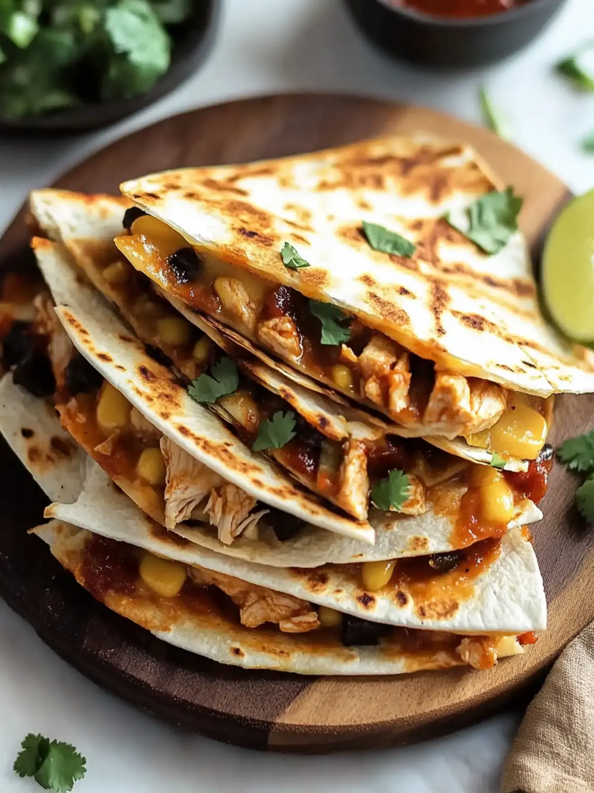 BBQ Chicken Quesadillas