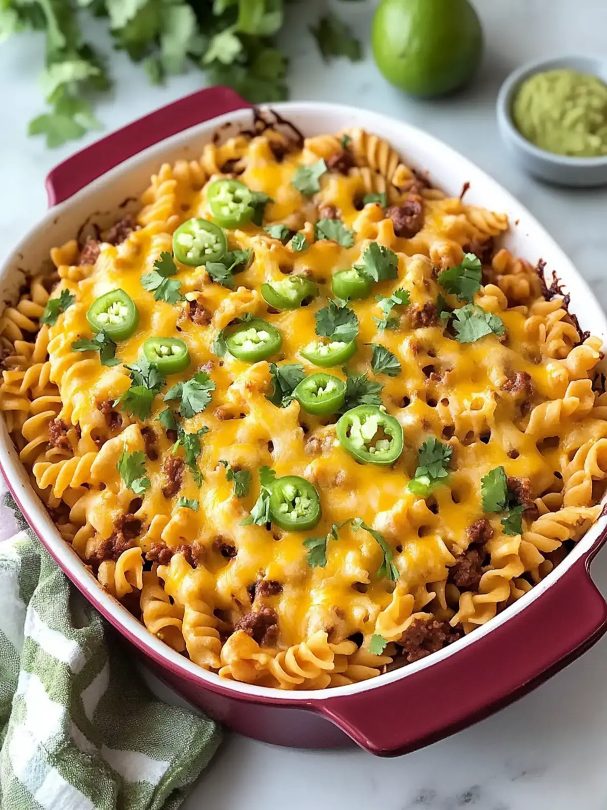 Loaded Taco Pasta Bake