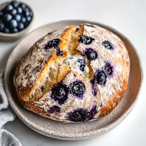 Simple Blueberry and Cream Cheese Sourdough Bread