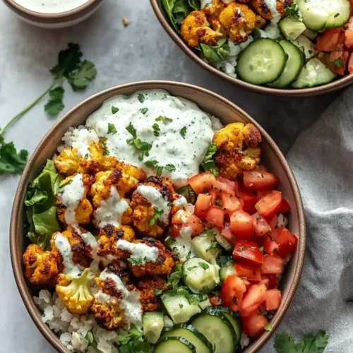 Vegan Cauliflower Shawarma Bowls