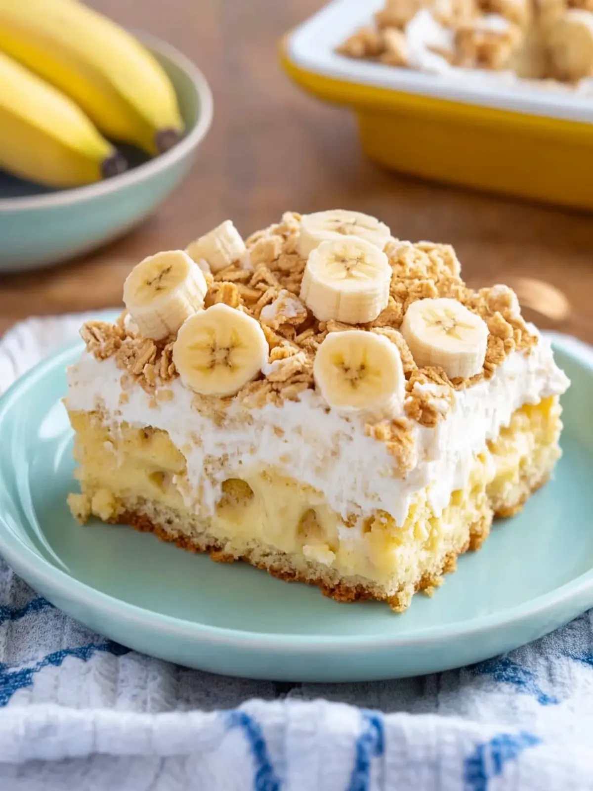 Banana Pudding Poke Cake