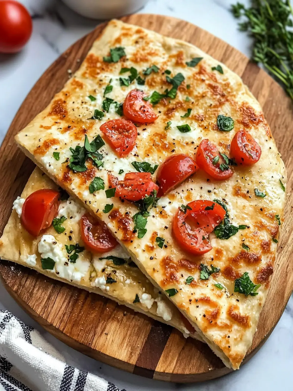 Gluten-Free Air Fryer Cottage Cheese Flatbread